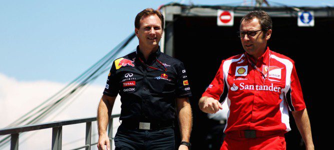 Christian Horner y Stefano Domenicali