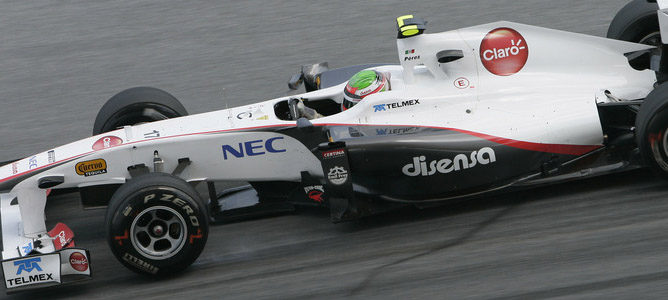 Sergio Perez en pista