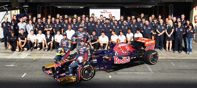 Equipo Toro Rosso en el GP de Brasil 2011