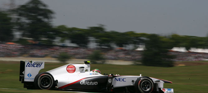  Sergio Pérez en el GP de Brasil 2011