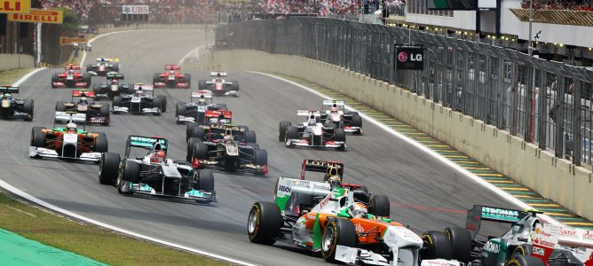 Salida del GP Brasil 2011