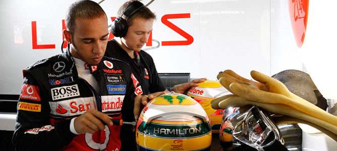  Lewis Hamilton en el GP de Brasil 2011