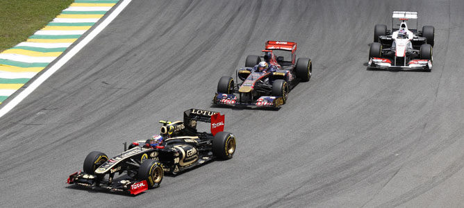 Lotus Renault en Interlagos