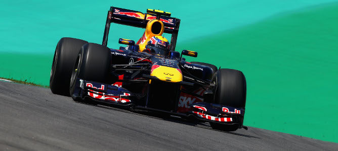 Mark Webber en Interlagos, Brasil