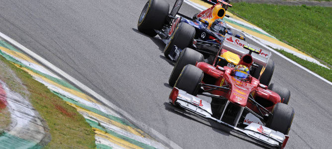 Ferrari y Red Bull en Interlagos