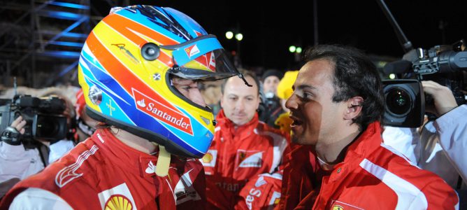 Fernando Alonso y Felipe Massa con Ferrari 2011