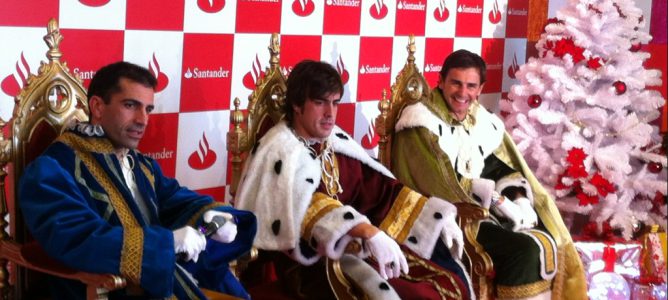 Fernando Alonso vestido de rey mago