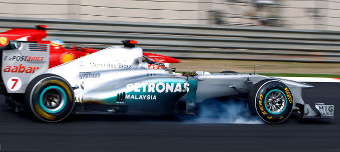 Michael Schumacher ha sido el piloto que más adelantamientos ha realizado en 2011