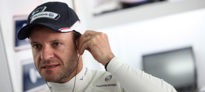 Rubens Barrichello antes de subirse al Williams