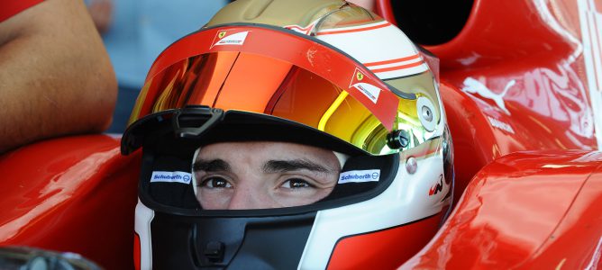 Jules Bianchi con Ferrari