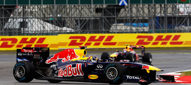 Los dos Red Bull en pista