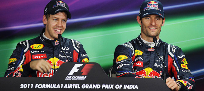 Sebastian Vetel y Mark Webber