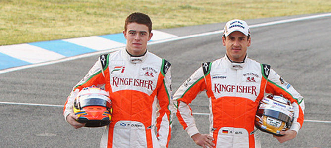 Paul di Resta y Adrian Sutil