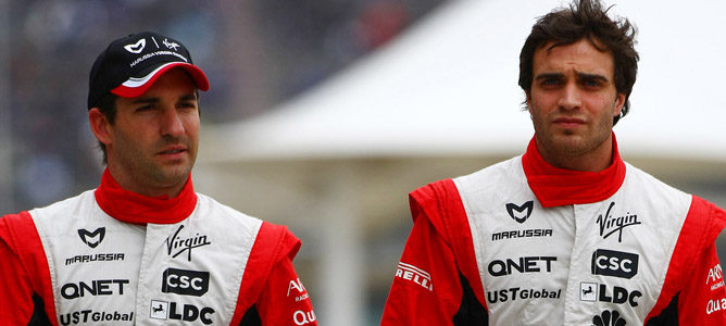 Timo Glock y Jerome D`Ambrosio