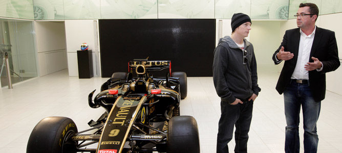 Kimi Räikkönen y Eric Boullier