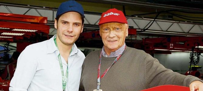 Daniel Brühl y Niki Lauda