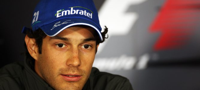 Bruno Senna en rueda de prensa