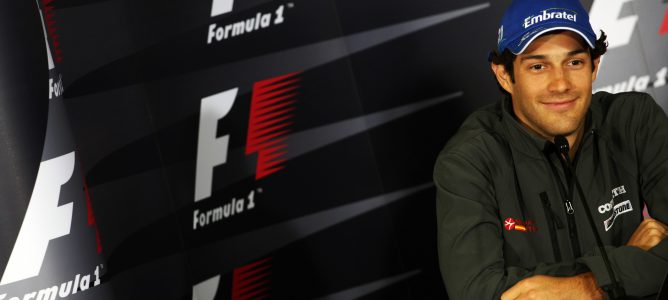 Bruno Senna en rueda de prensa