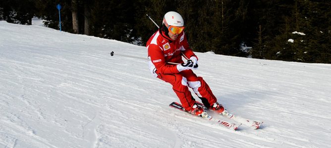 Fernando Alonso esquiando Wrooom 2012