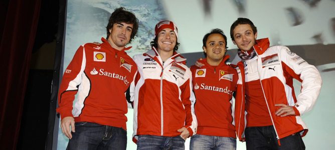 Alonso, Hayden, Massa y Rossi