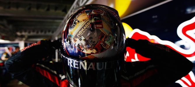 Casco de Vettel en Mónaco 2011