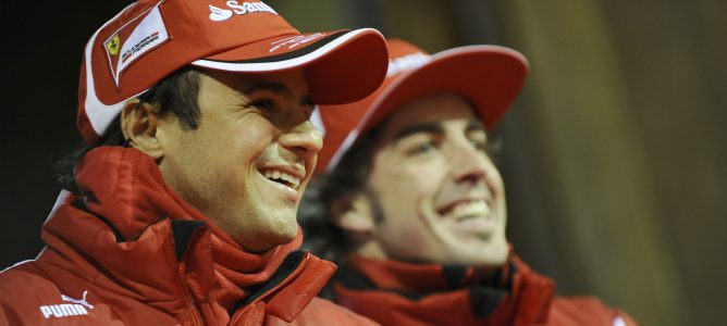Massa y Alonso en el Wrooom 2012