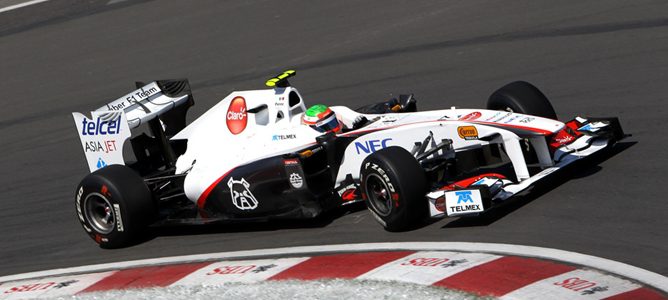 Sergio Pérez en el GP de Canadá 2011