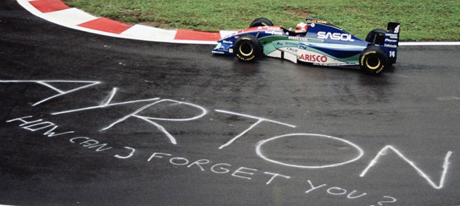 Barrichello pole Bélgica 1994 Ayrton Senna