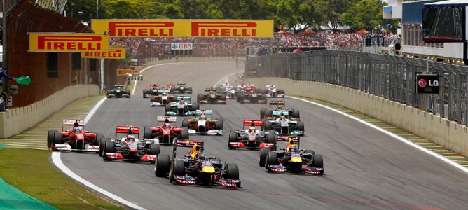 salida del GP de Brasil 2011