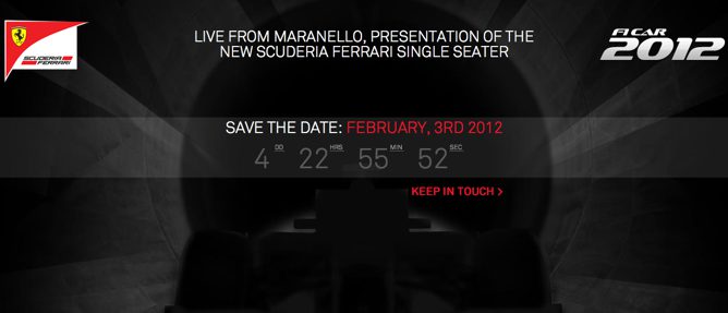 cuentra atrás Ferrari 2012