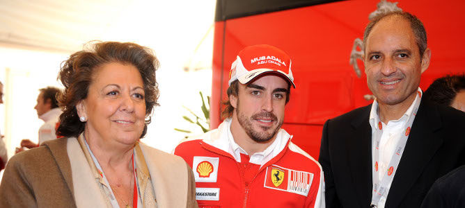 Francisco Camps con Fernando Alonso