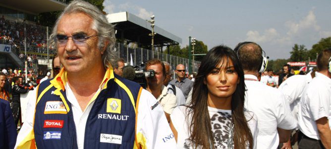 Briatore y su mujer