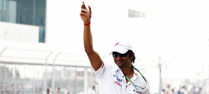 Narain Karthikeyan en el GP de India 2011