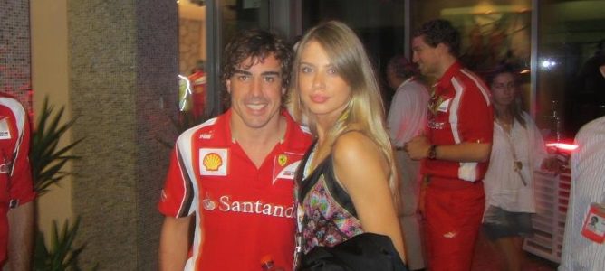 Fernando Alonso y Xenia Tchoumitcheva