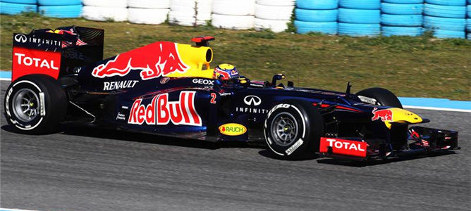 El Red Bull RB8 hace su debut en el Circuito de Jerez