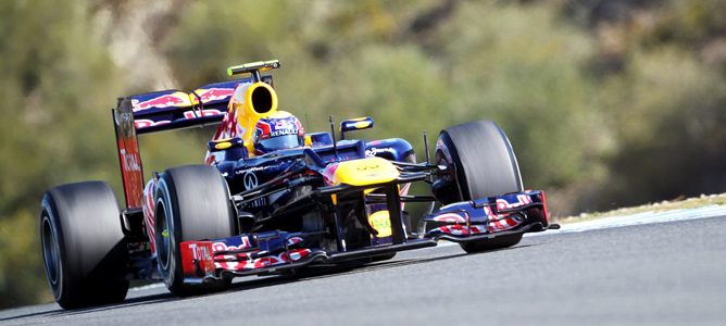 Mark Webber en Jerez con el RB8