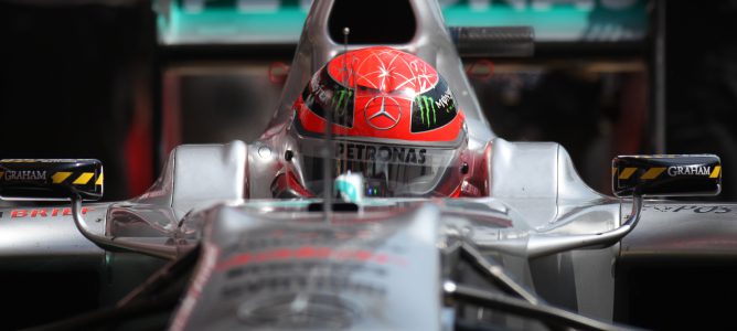 Schumacher en el GP España 2011