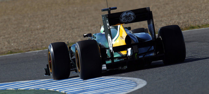 Kovalainen con Caterham en Jerez