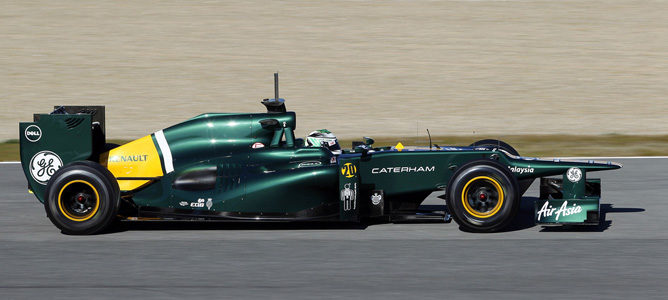 Kovalainen con Caterham en Jerez