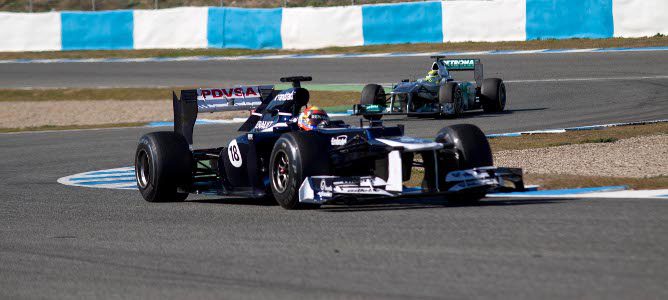 Pastor Maldonado en los test de Jerez