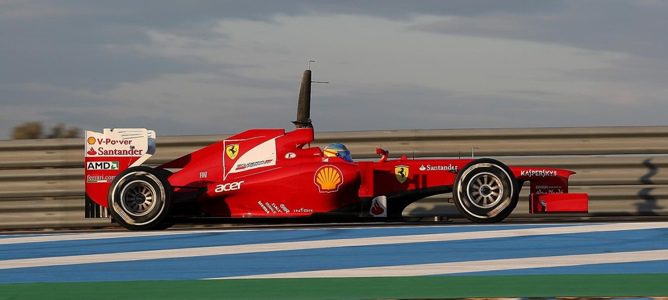Fernando Alonso con el Ferrari F2012