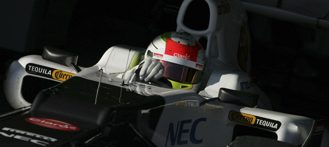 Sergio Perez a bordo del C31