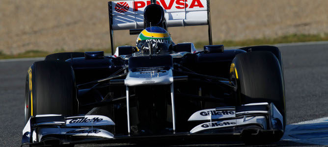 Bruno Senna en los entrenamientos de Jerez
