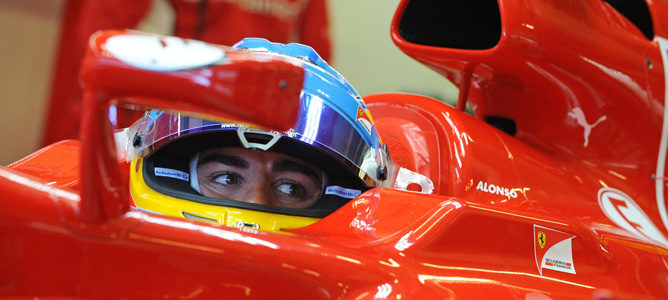 Fernando Alonso en el F2012 en Jerez