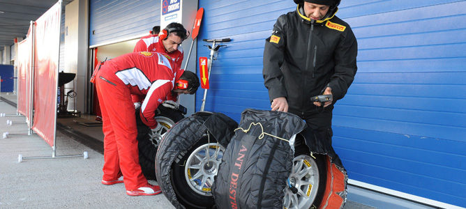 Estadísticas de los primeros test de pretemporada 2012 en Jerez