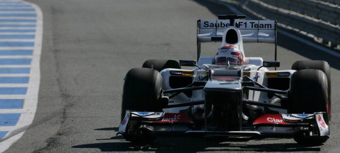 Kobayashi con el Sauber C31 en Jerez