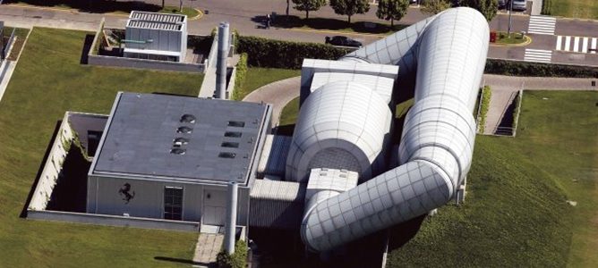 Túnel del viento de la Scudería Ferrari en Maranello