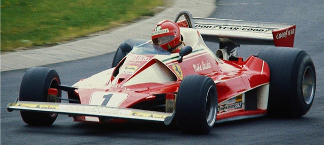 Niki Lauda en un monoplazza de F1
