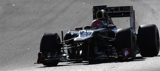 Grosjean rueda en Jerez