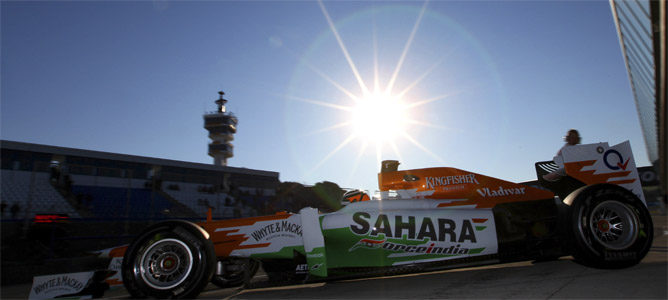 Nico rodando con el Force India